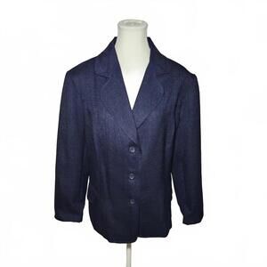 Christy Miller Women's Navy Blue Blazer Size 16W